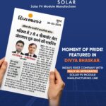 Pahal Solar Shines in Divya Bhaskar (Surat Edition)