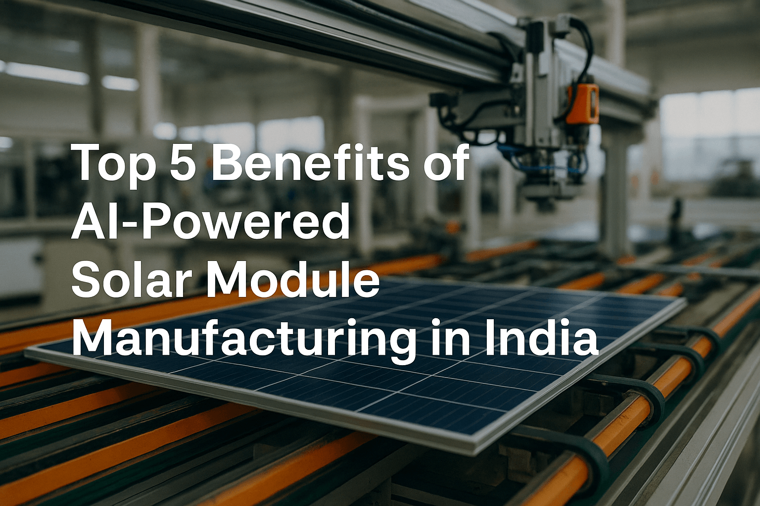 Top 5 Benefits of AI-Powered Solar Module Manufacturing in India