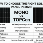 How to Choose the Right Solar Panel in 2025: Mono vs. TOPCon